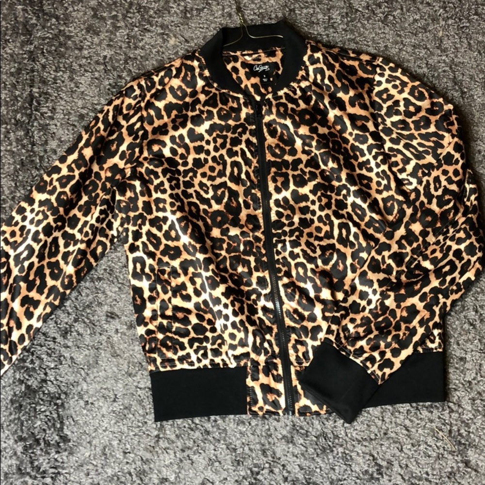Leopard print windbreaker